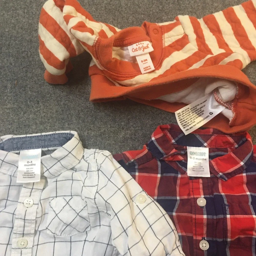 Baby Boy Newborn 0-3 Months Clothing Lot 17x Pieces Bulk All Seasons Quilted